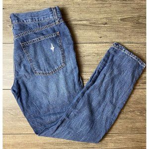 GAP Denim Women's  Best Girlfriend Distressed Medium Wash Jeans 28